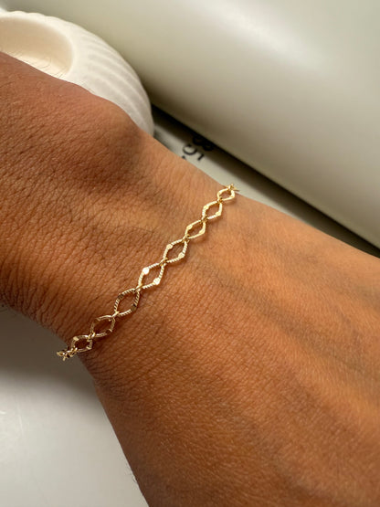 Velani Jewelry Gold Filled Mirrorlink Bracelet