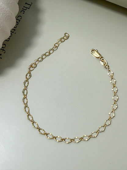 Velani Jewelry Gold Filled Mirrorlink Bracelet