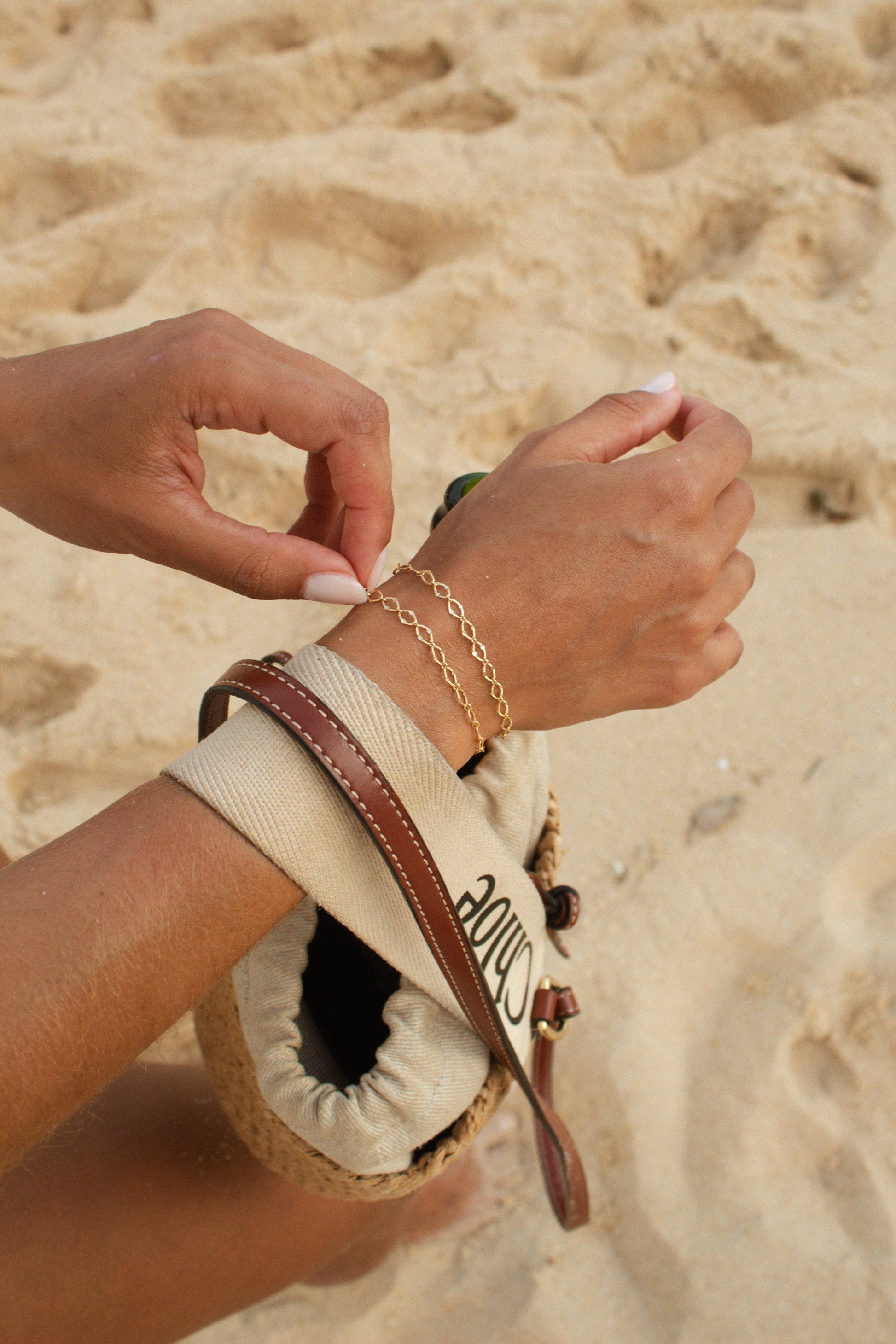 Velani Jewelry Gold Filled Mirrorlink Bracelet