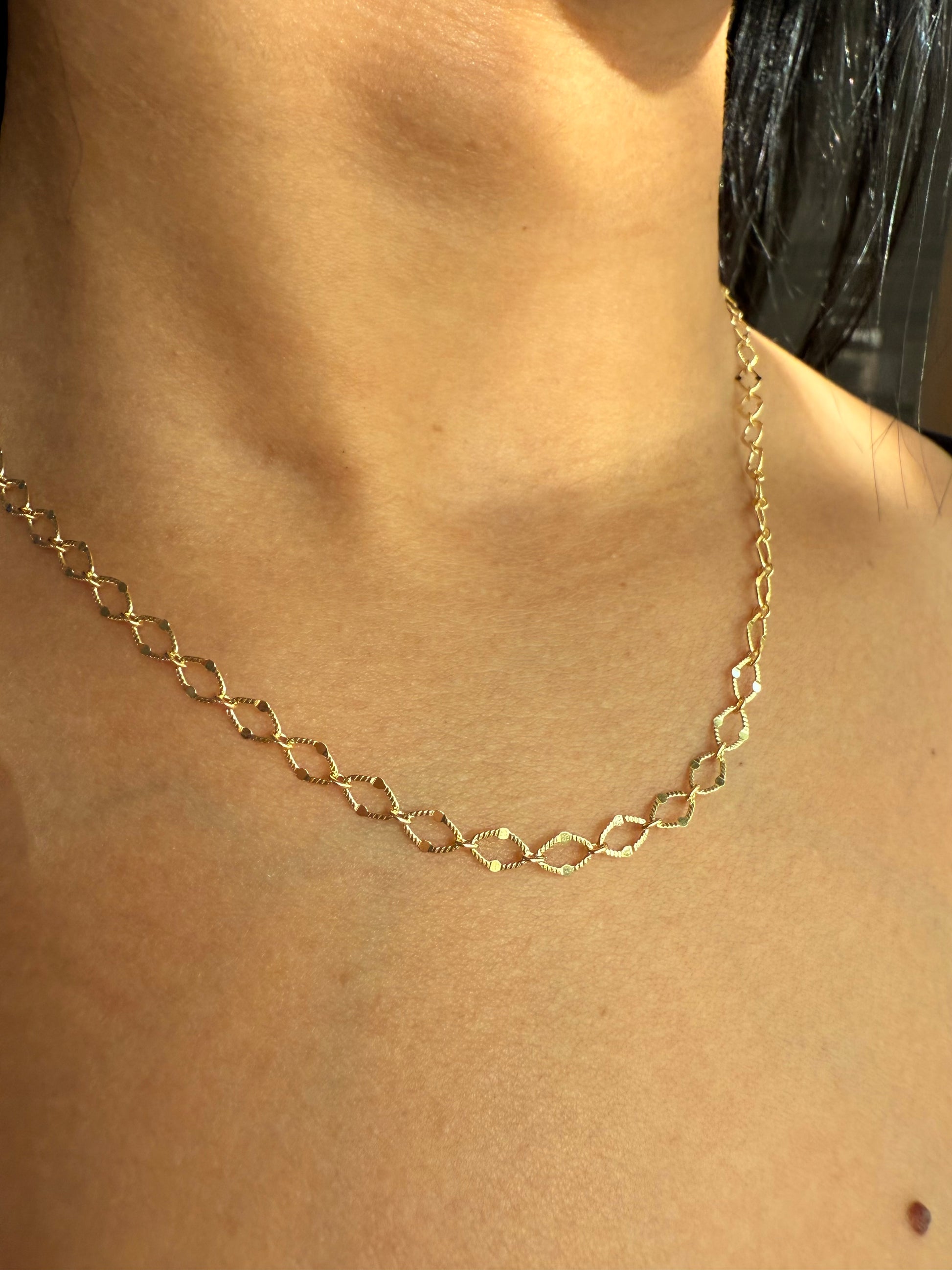 Velani Jewelry Gold Filled Mirrorlink Necklace