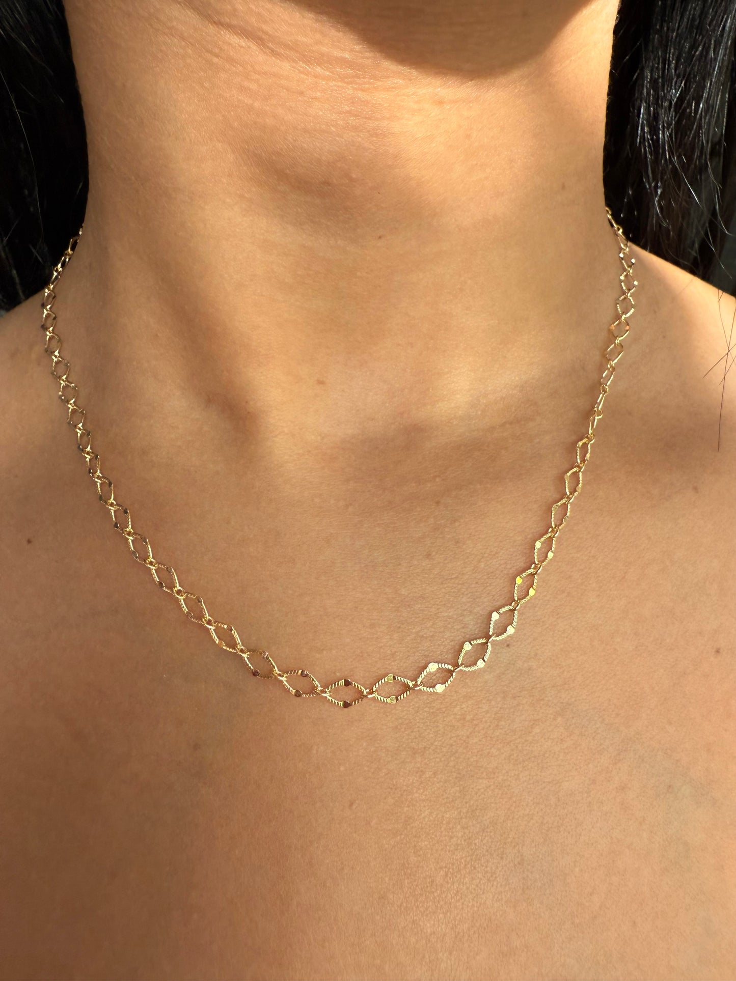 Velani Jewelry Gold Filled Mirrorlink Necklace