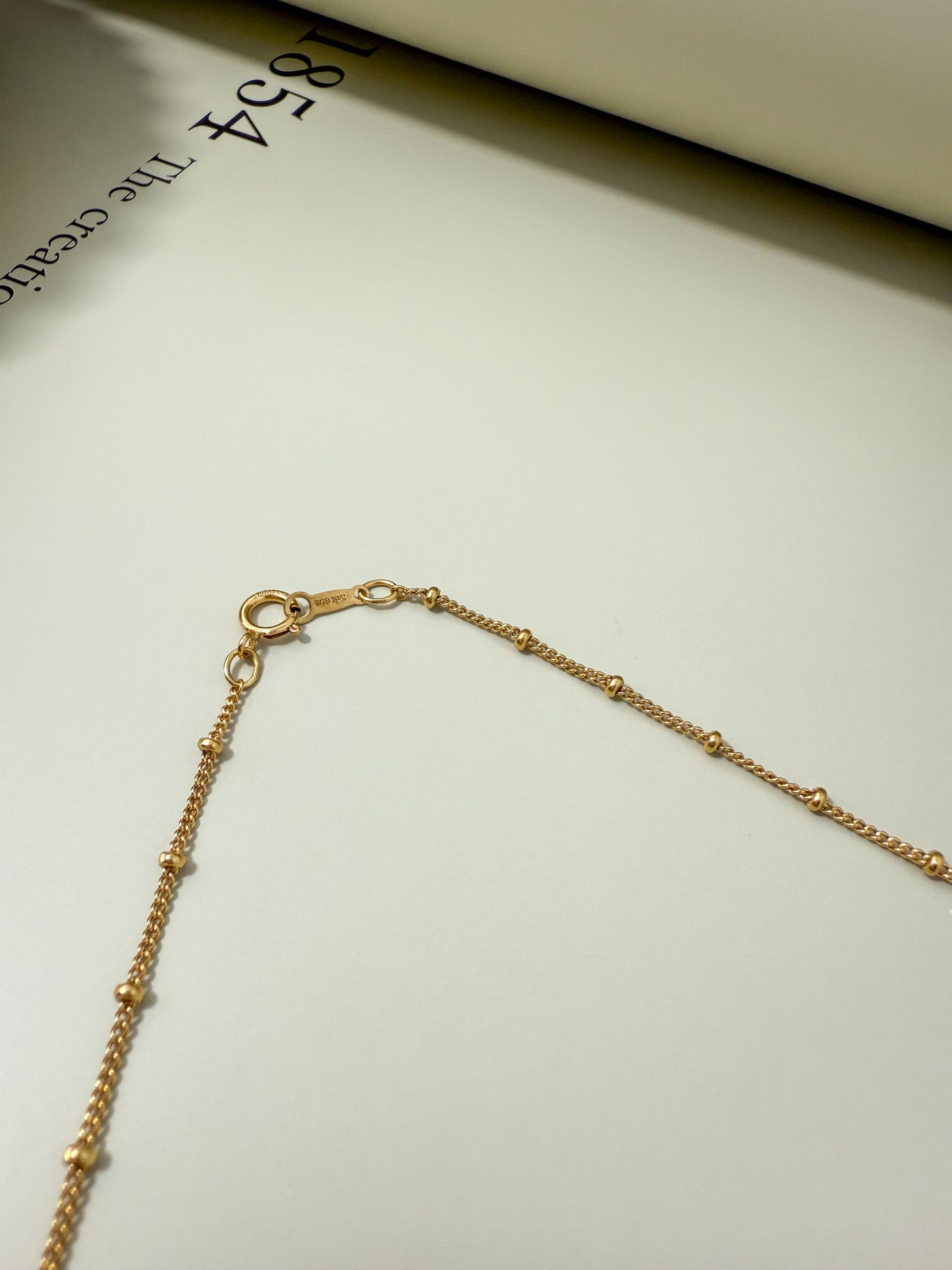 Velani Jewelry Gold Filled Spaced Beads Necklace