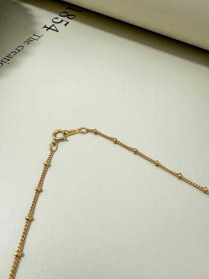 Velani Jewelry Gold Filled Spaced Beads Necklace