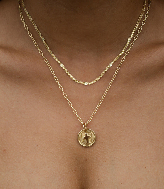 Velani Jewelry Halo of Faith Necklace