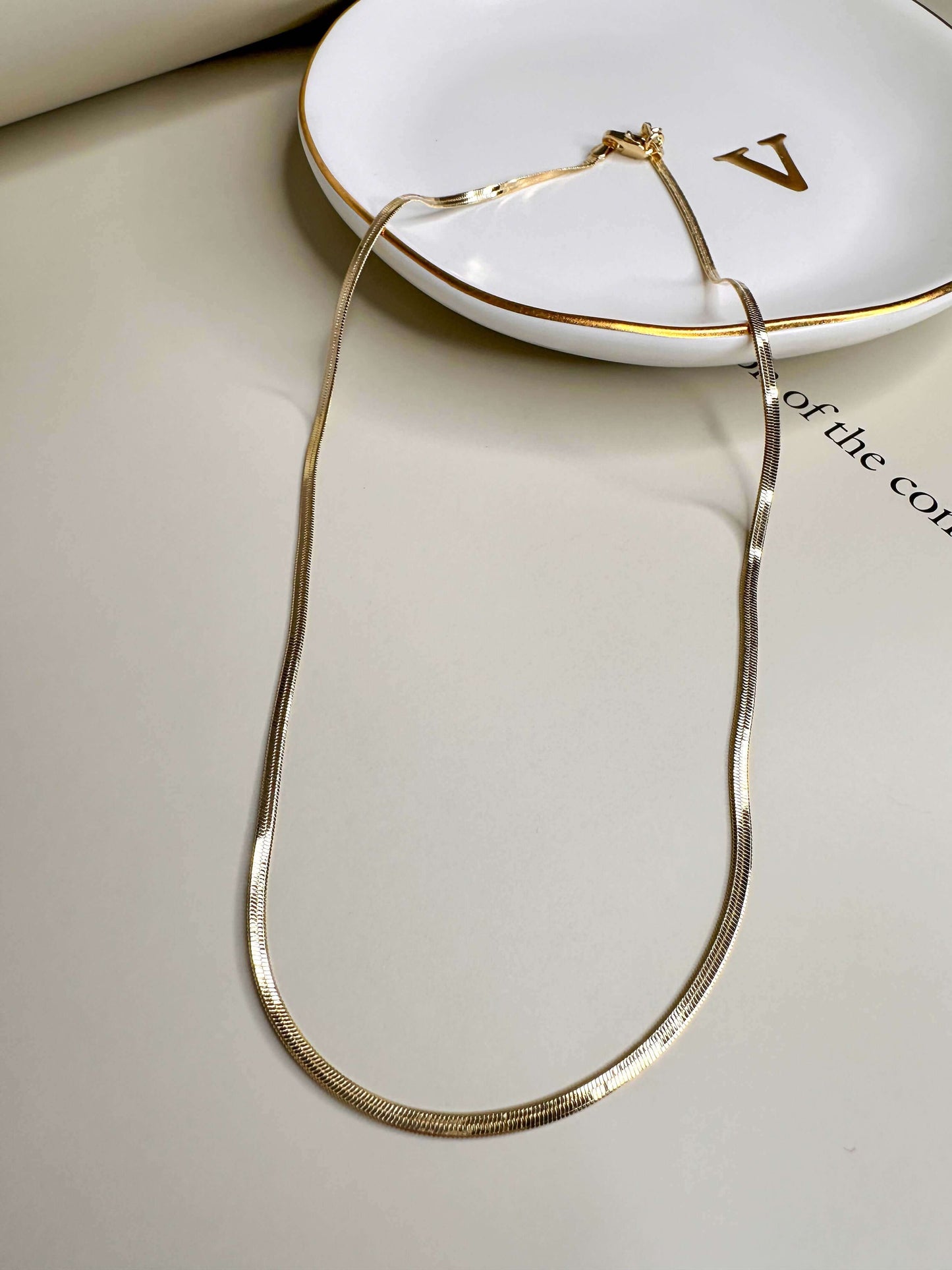 Velani Jewelry Herringbone Necklace