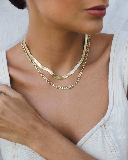 Velani Jewelry Herringbone Necklace