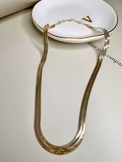 Velani Jewelry Herringbone Necklace