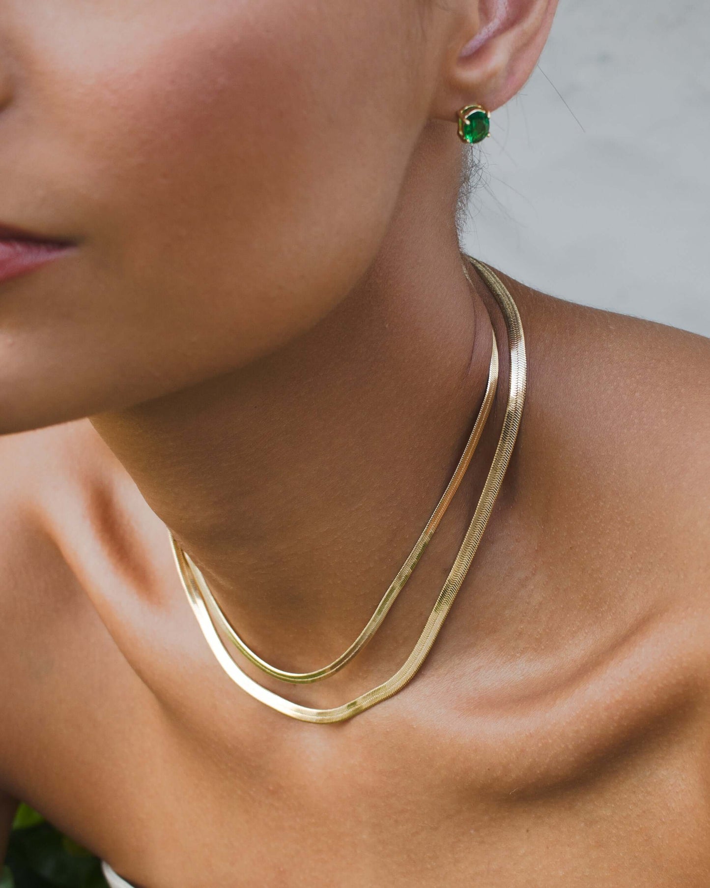 Velani Jewelry Herringbone Necklace