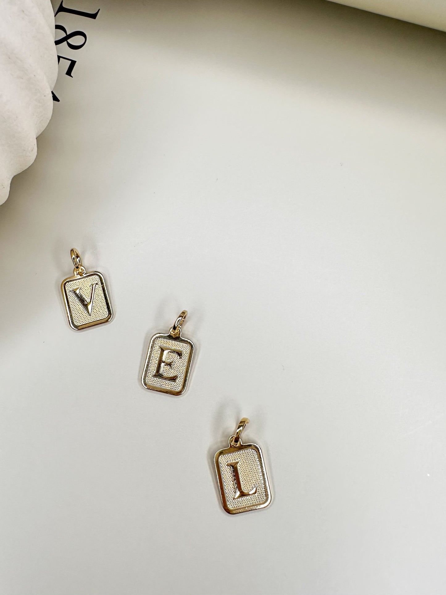 Velani Jewelry Initial Letter Pendants