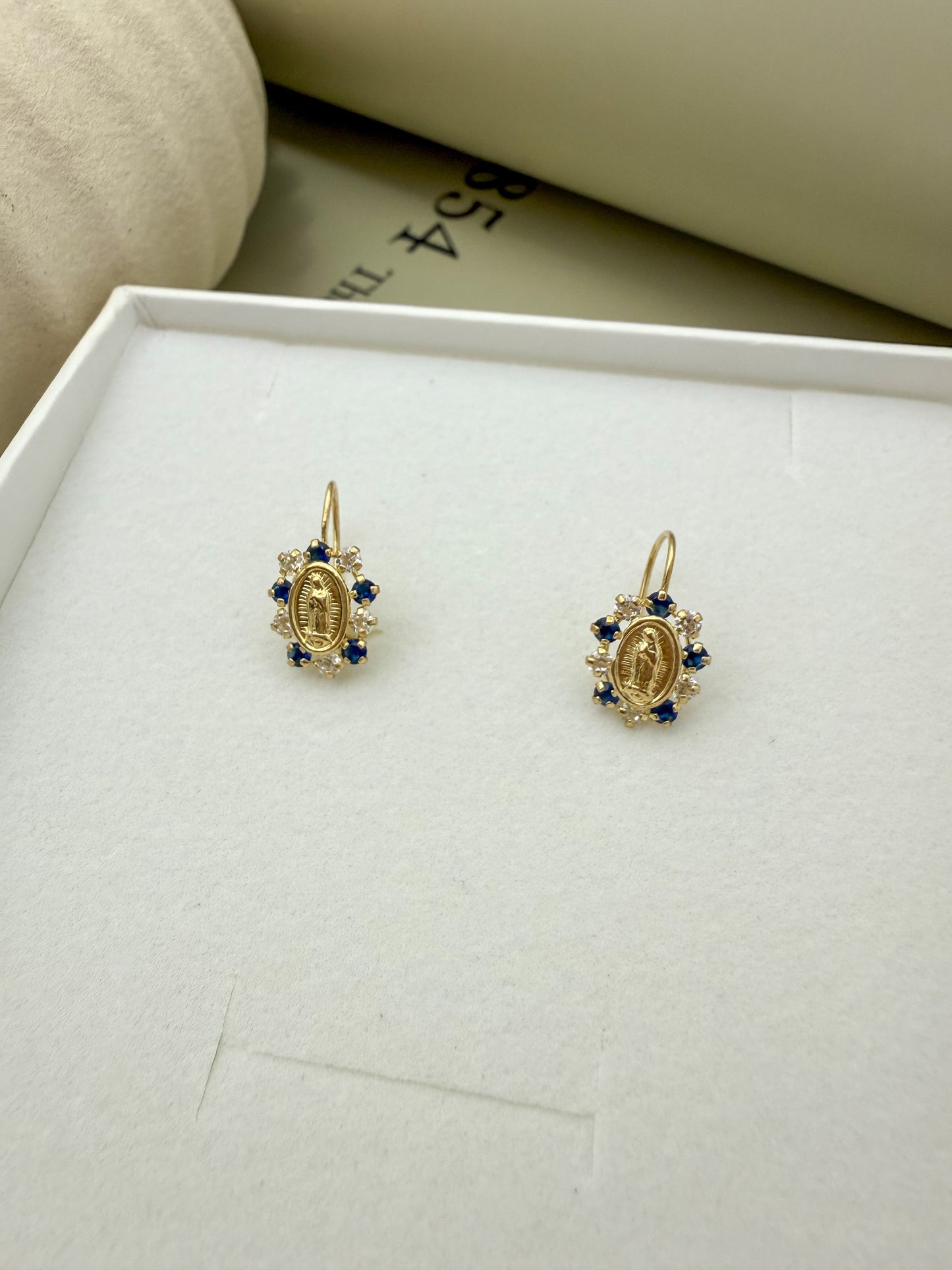 Velani Jewelry Lady of Guadalupe Earrings - 14K Gold