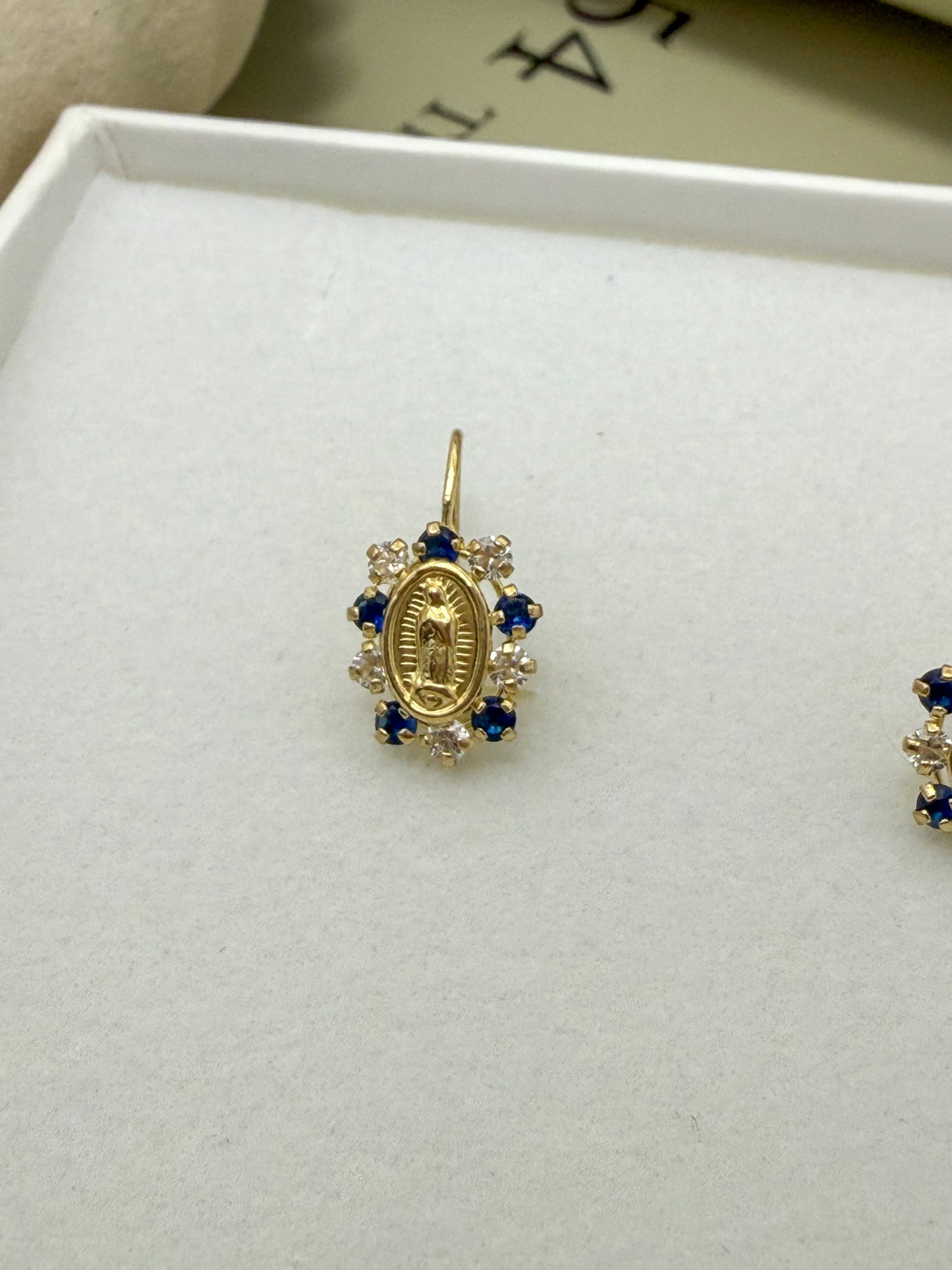 Velani Jewelry Lady of Guadalupe Earrings - 14K Gold