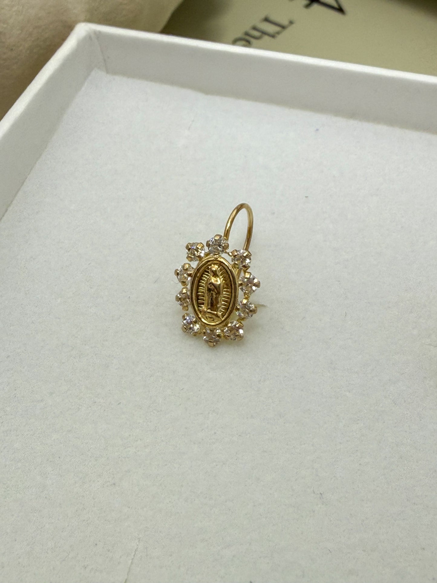 Velani Jewelry Lady of Guadalupe Earrings - 14K Gold