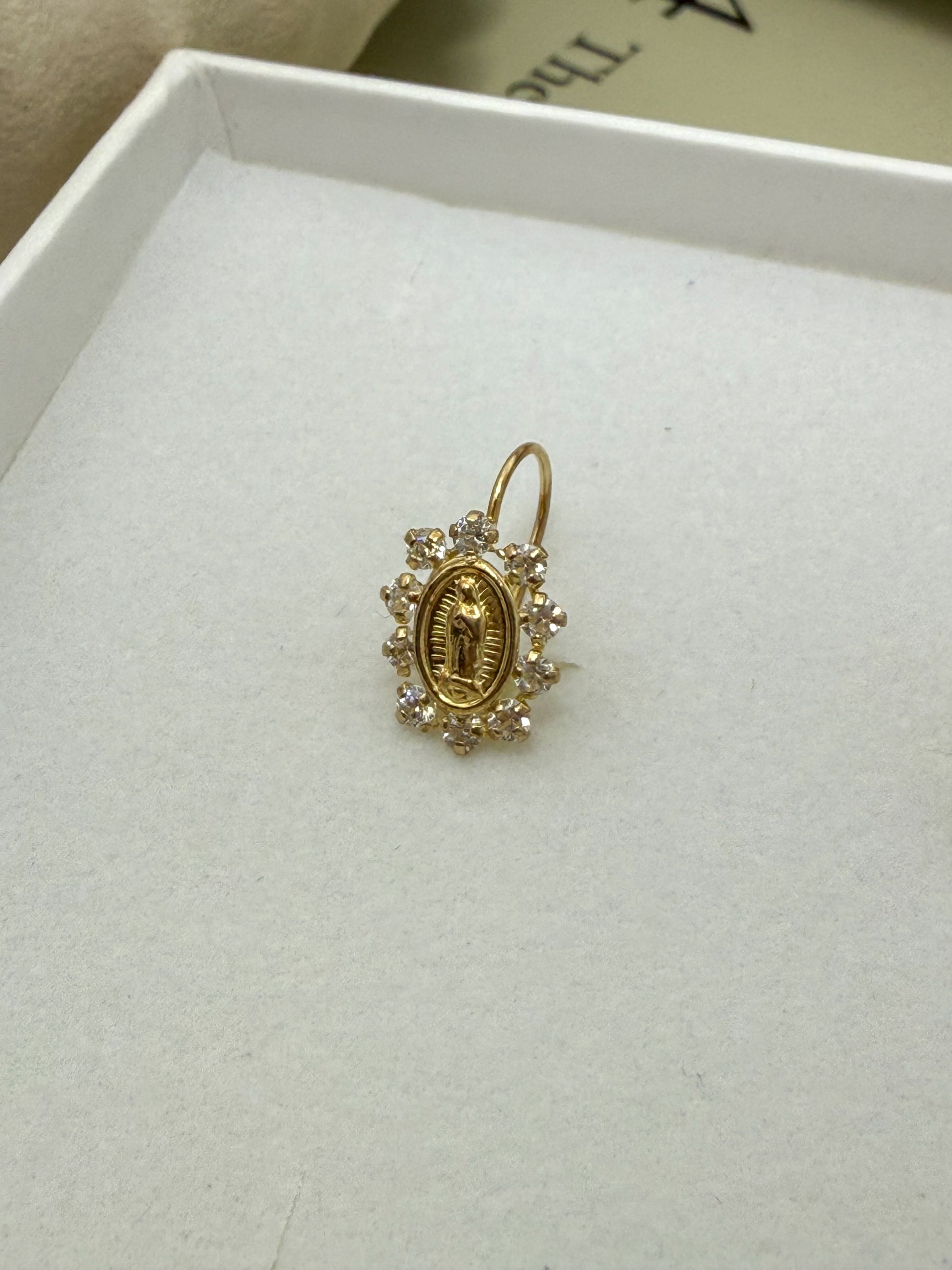 Velani Jewelry Lady of Guadalupe Earrings - 14K Gold