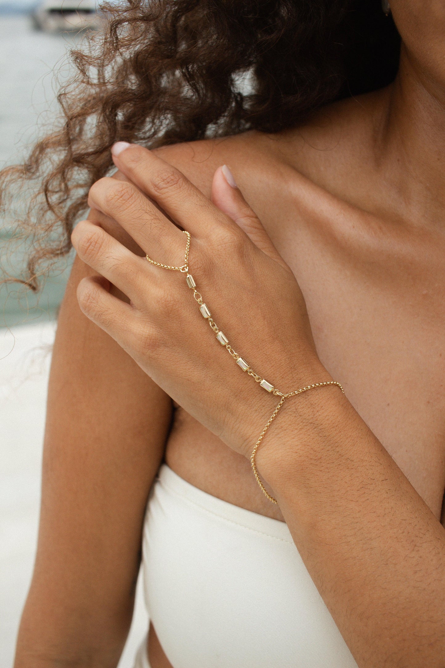 Velani Jewelry Lustre Hand Chain