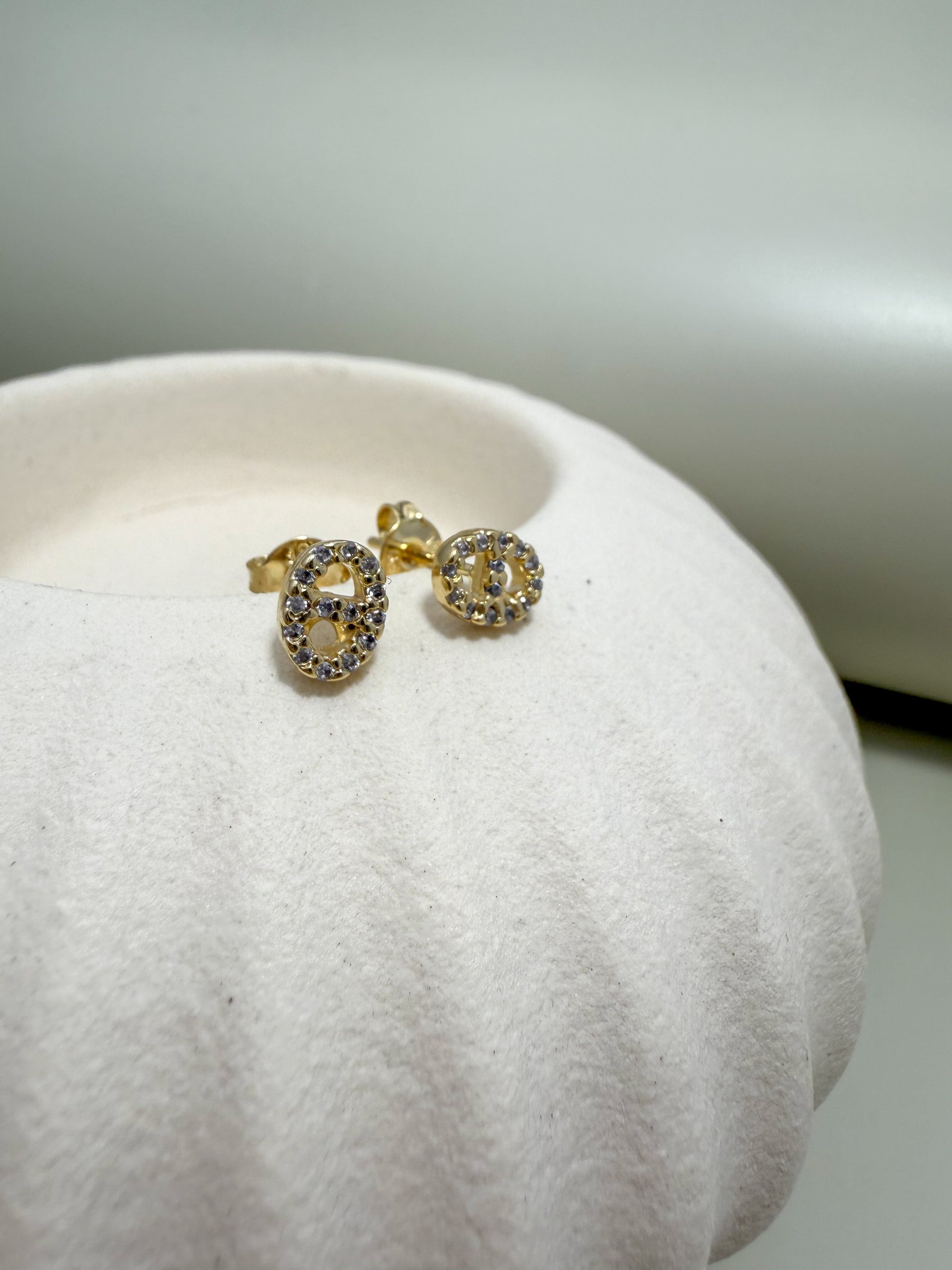 Velani Jewelry Mariner Pavé Stud Earrings