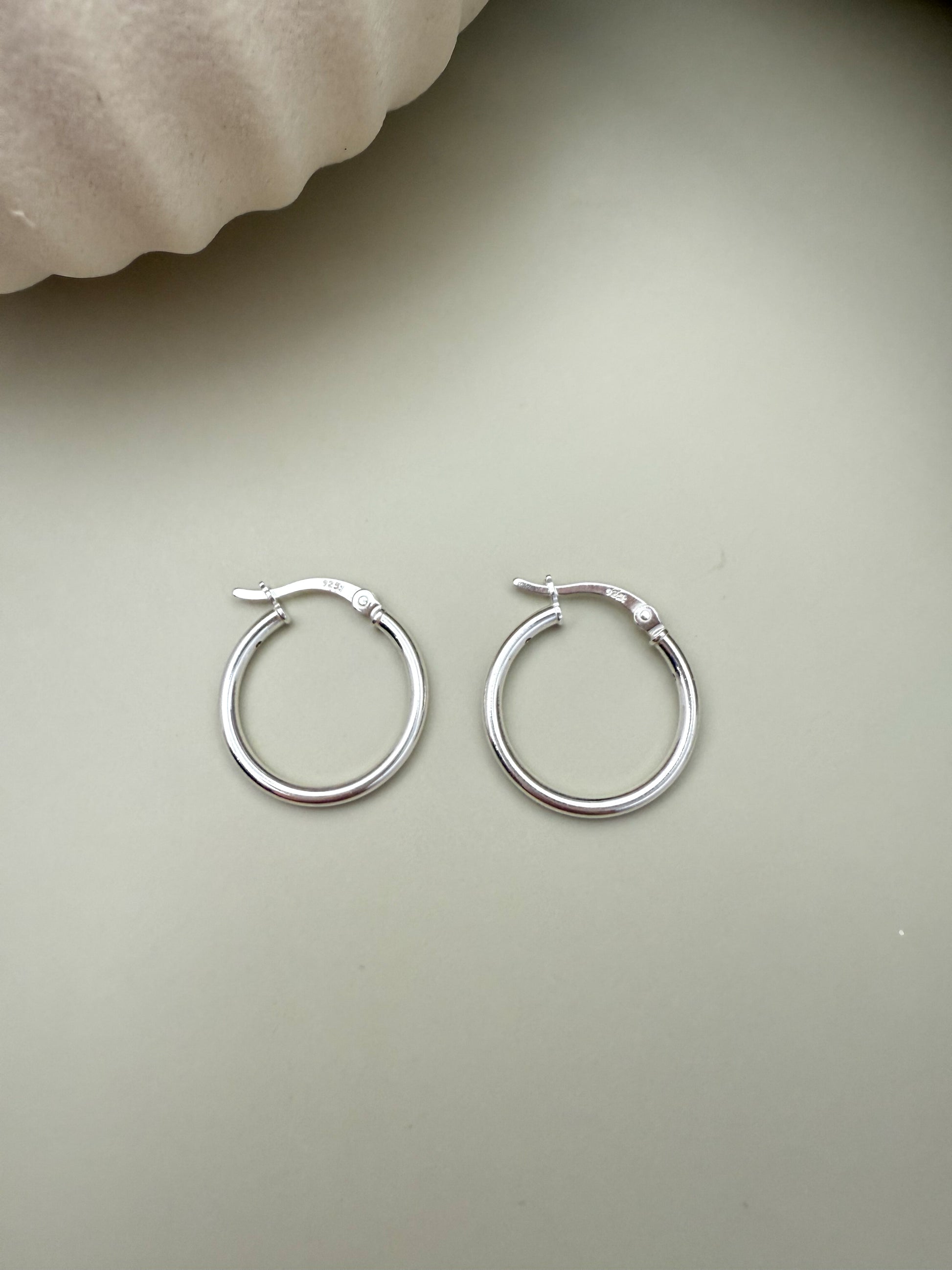 Velani Jewelry Melissa 2mm Hoop Earrings Sterling Silver