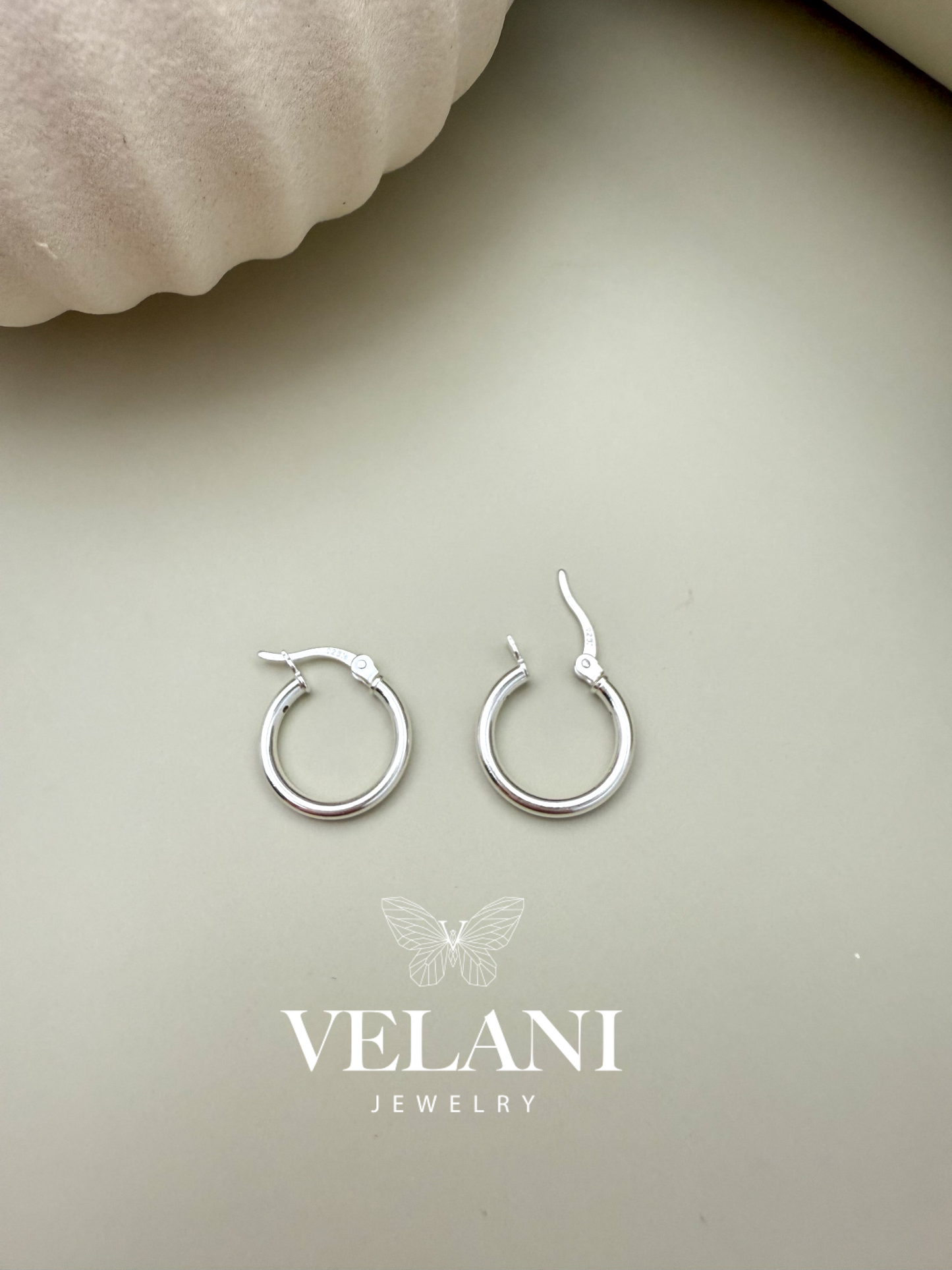 Velani Jewelry Melissa 2mm Hoop Earrings Sterling Silver