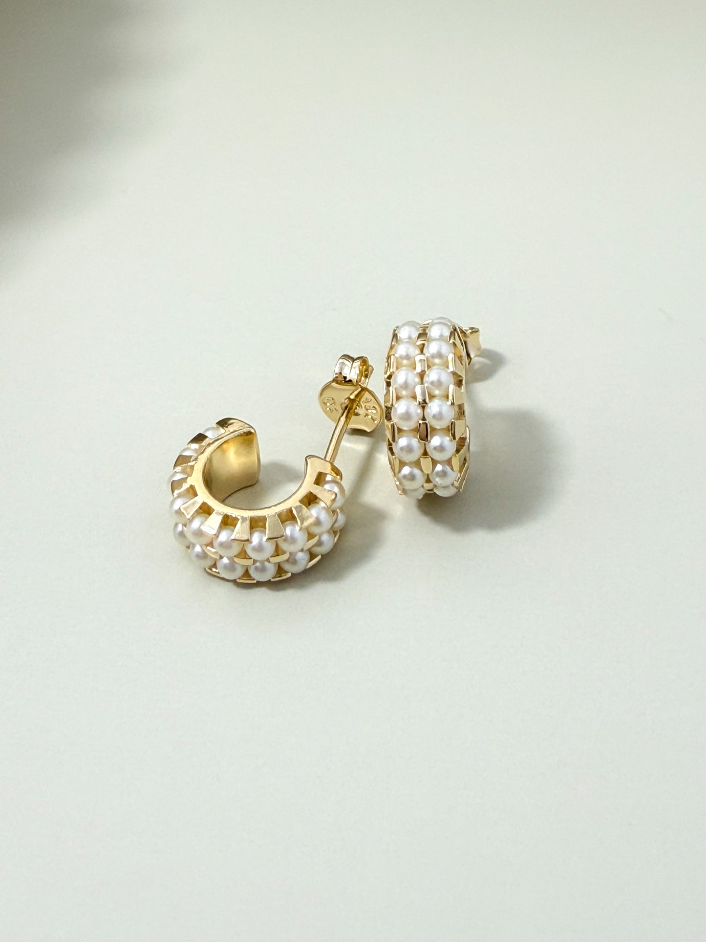 Velani Jewelry Mini Double Pearl Earrings