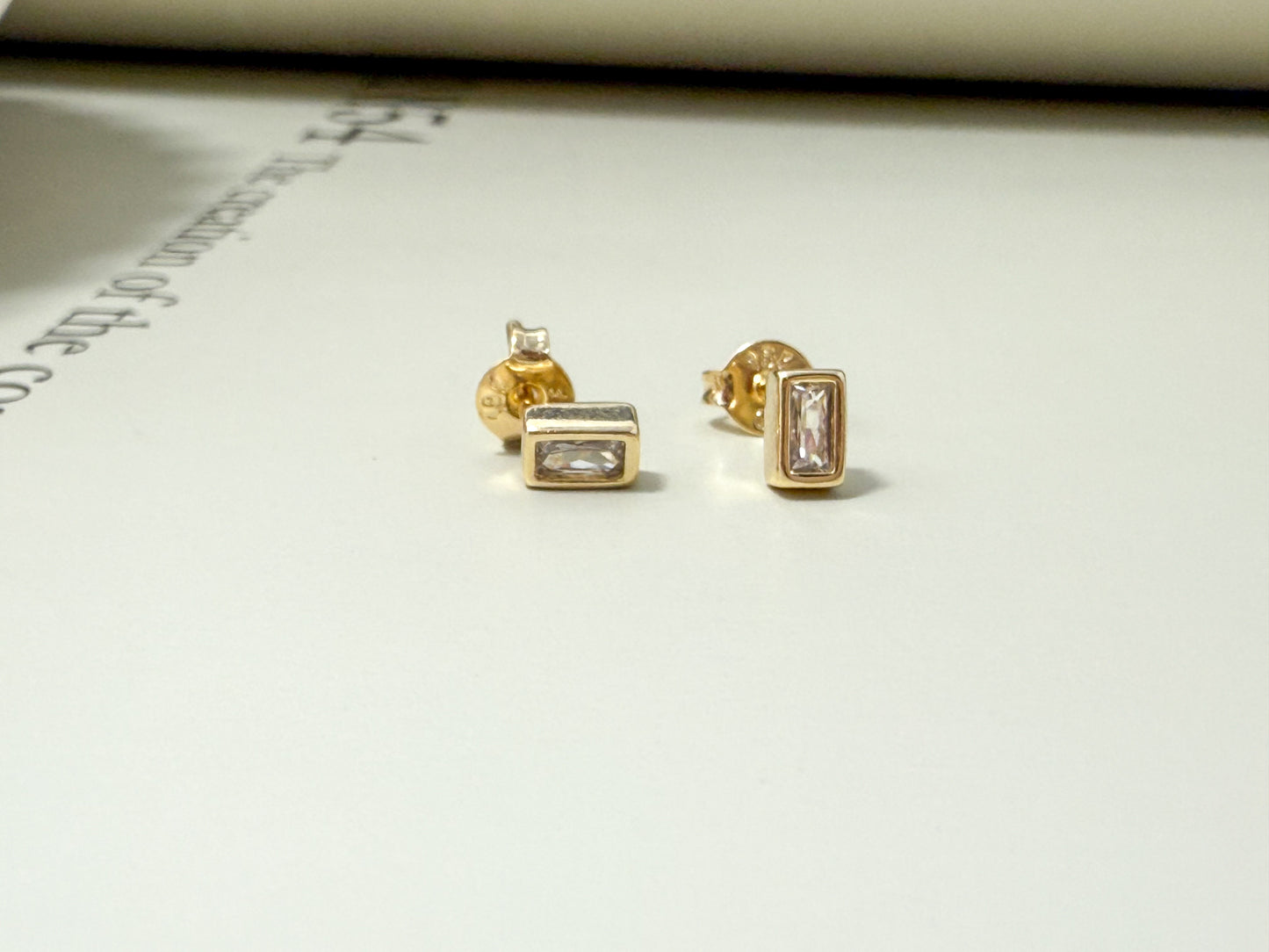 Velani Jewelry Muse Baguette Stud Earrings