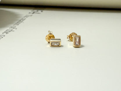 Velani Jewelry Muse Baguette Stud Earrings