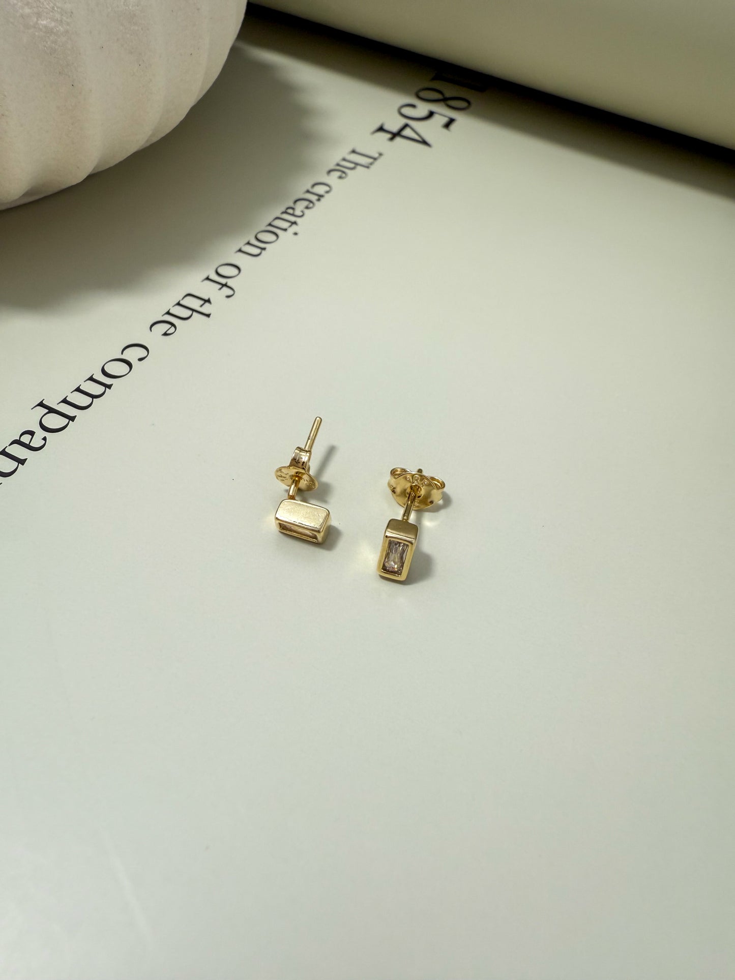 Velani Jewelry Muse Baguette Stud Earrings