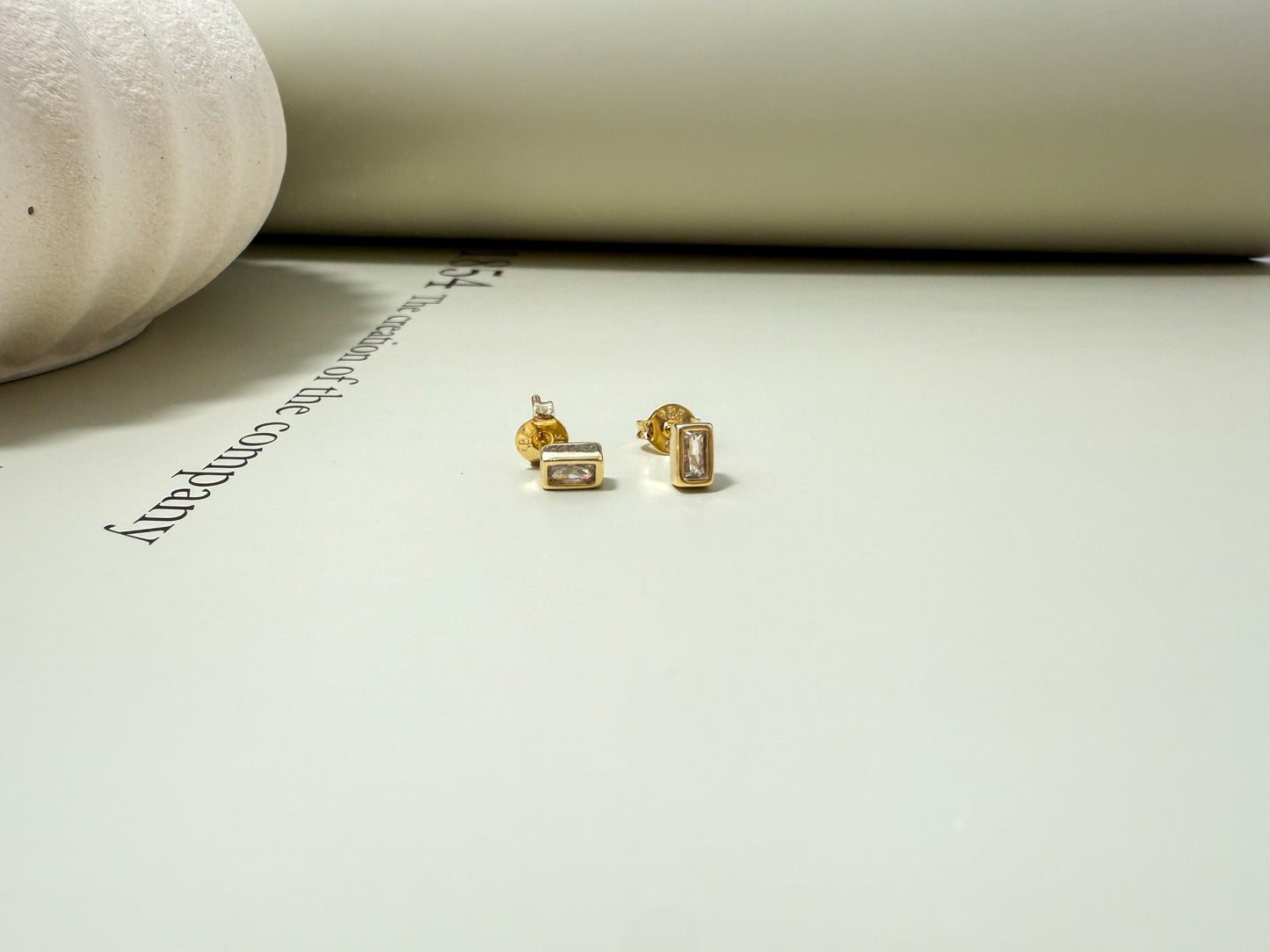 Velani Jewelry Muse Baguette Stud Earrings