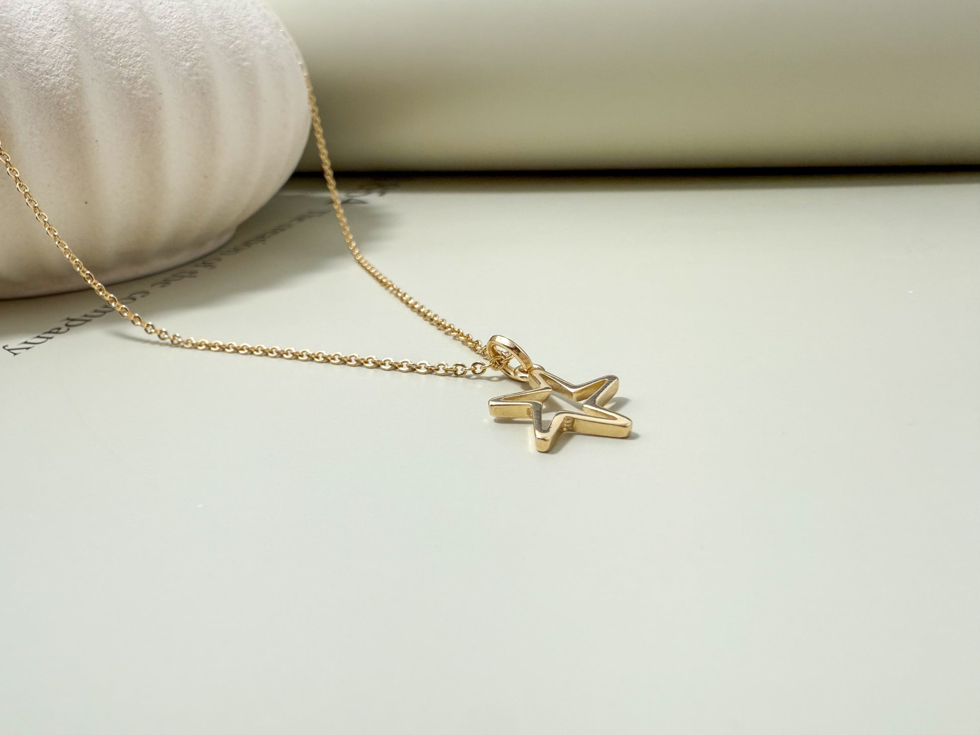 Velani Jewelry Outline Star Necklace