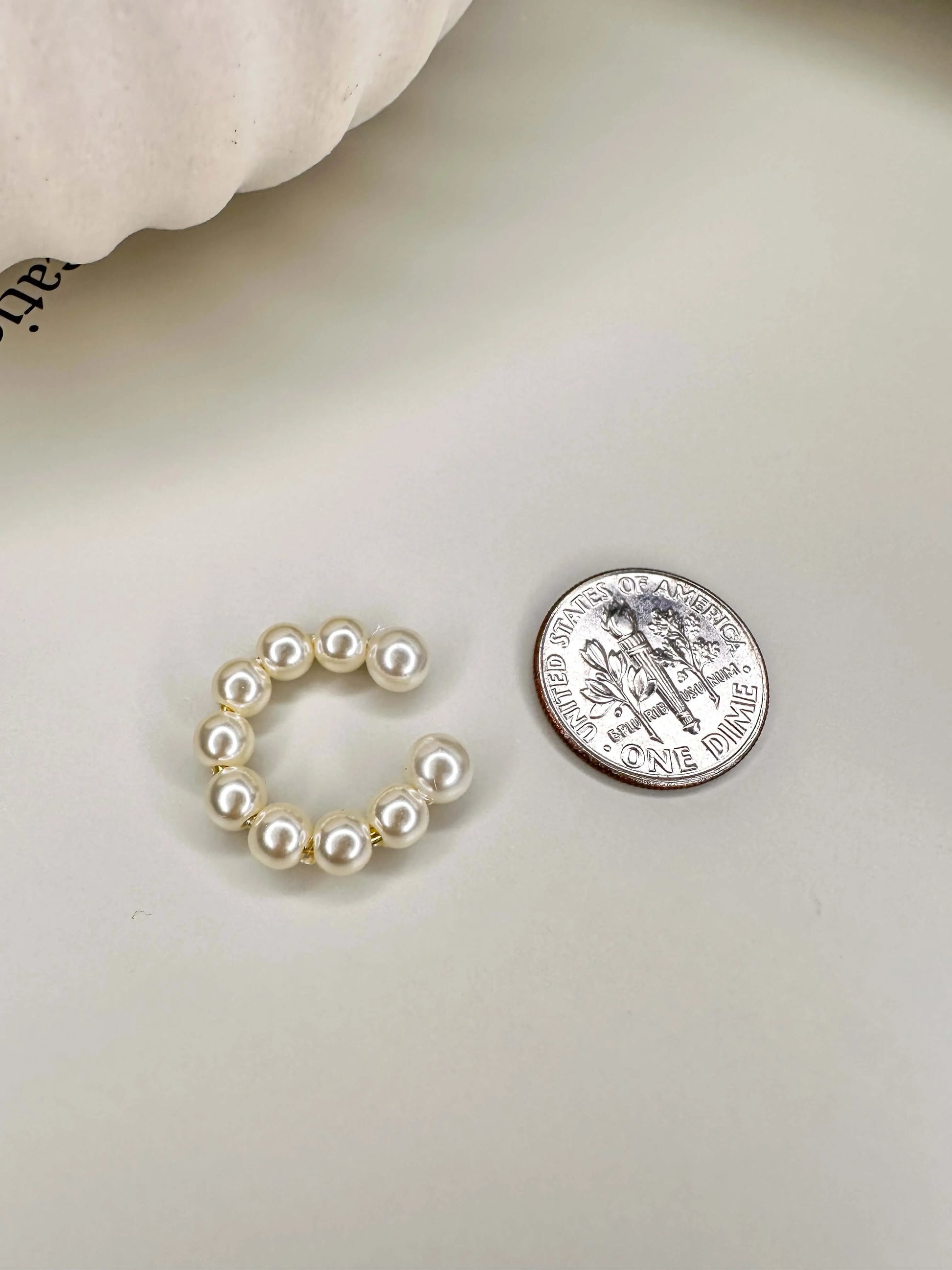 Velani Jewelry Pearl Ear Cuff