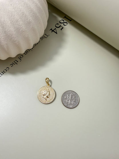 Velani Jewelry Queen Elizabeth Coin Pendant