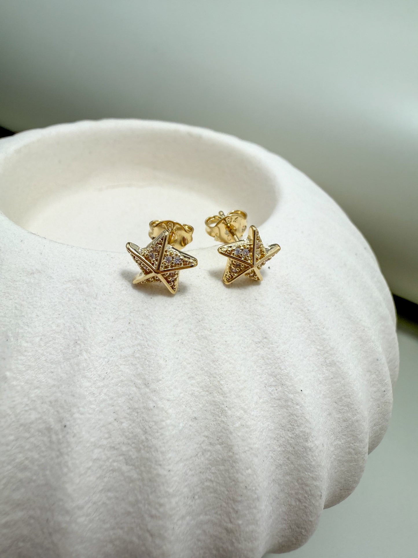 Velani Jewelry Radiant Starfish Star Studs
