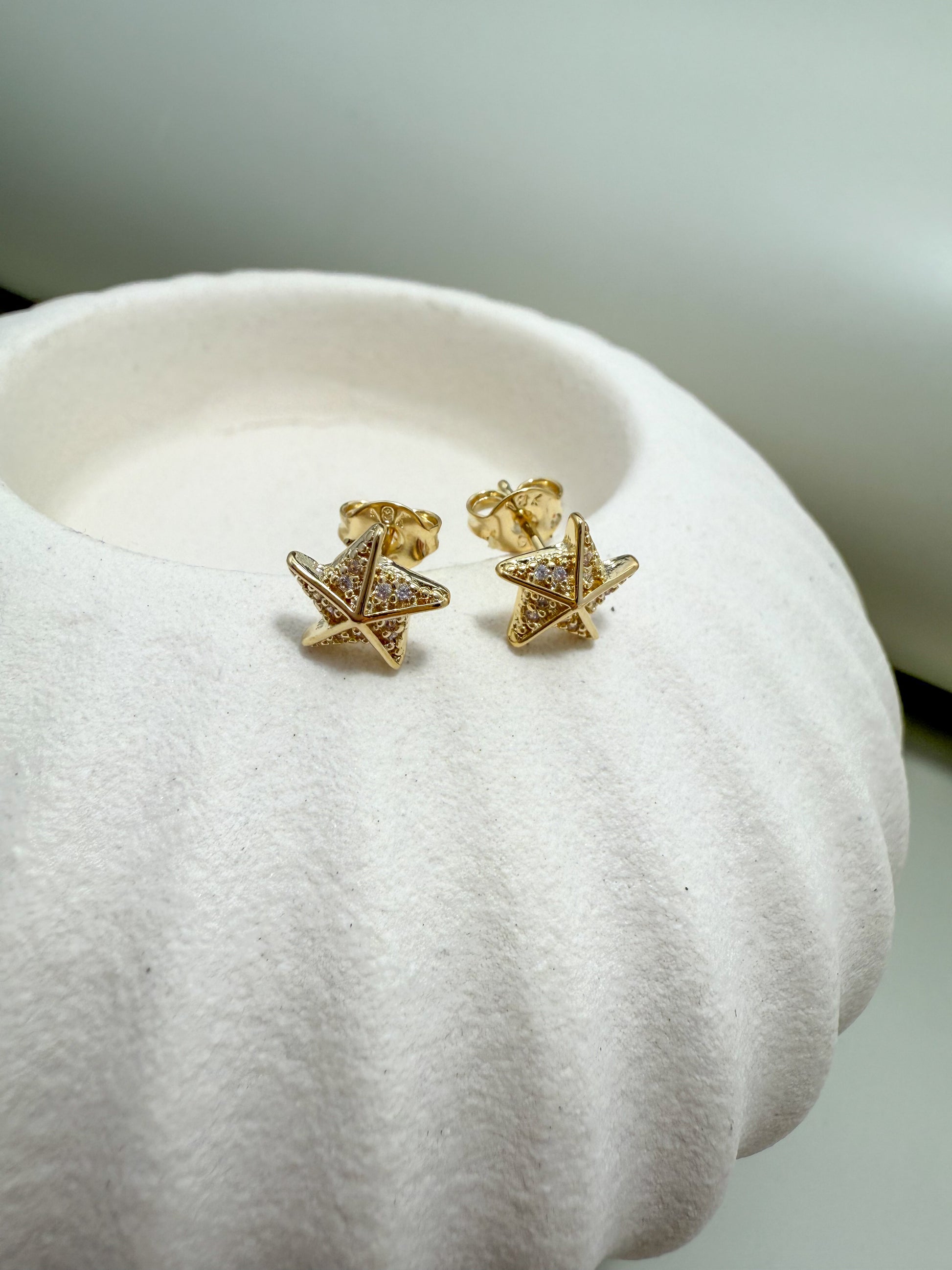 Velani Jewelry Radiant Starfish Star Studs
