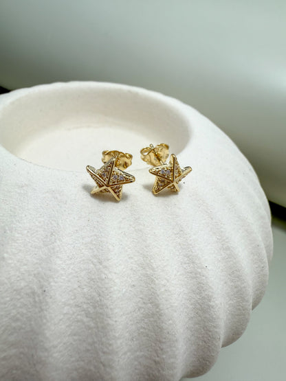 Velani Jewelry Radiant Starfish Star Studs