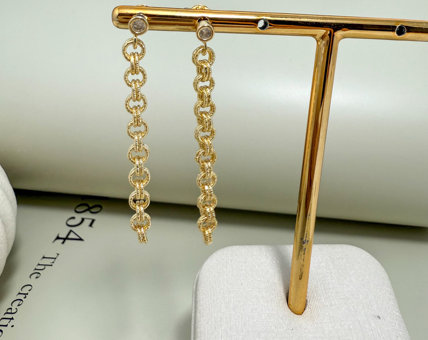 Velani Jewelry Rolo Luxe Dangling Earrings