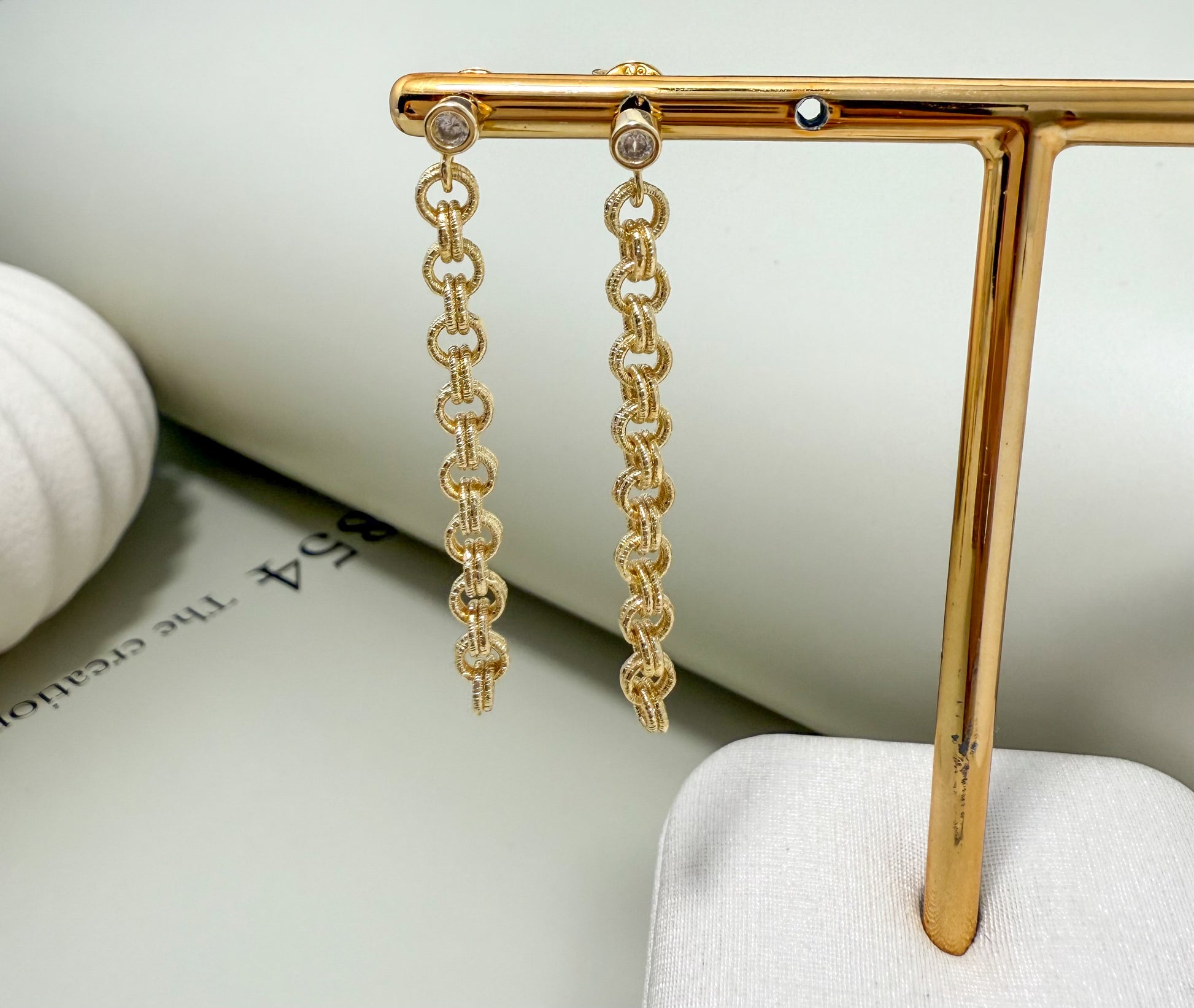 Velani Jewelry Rolo Luxe Dangling Earrings