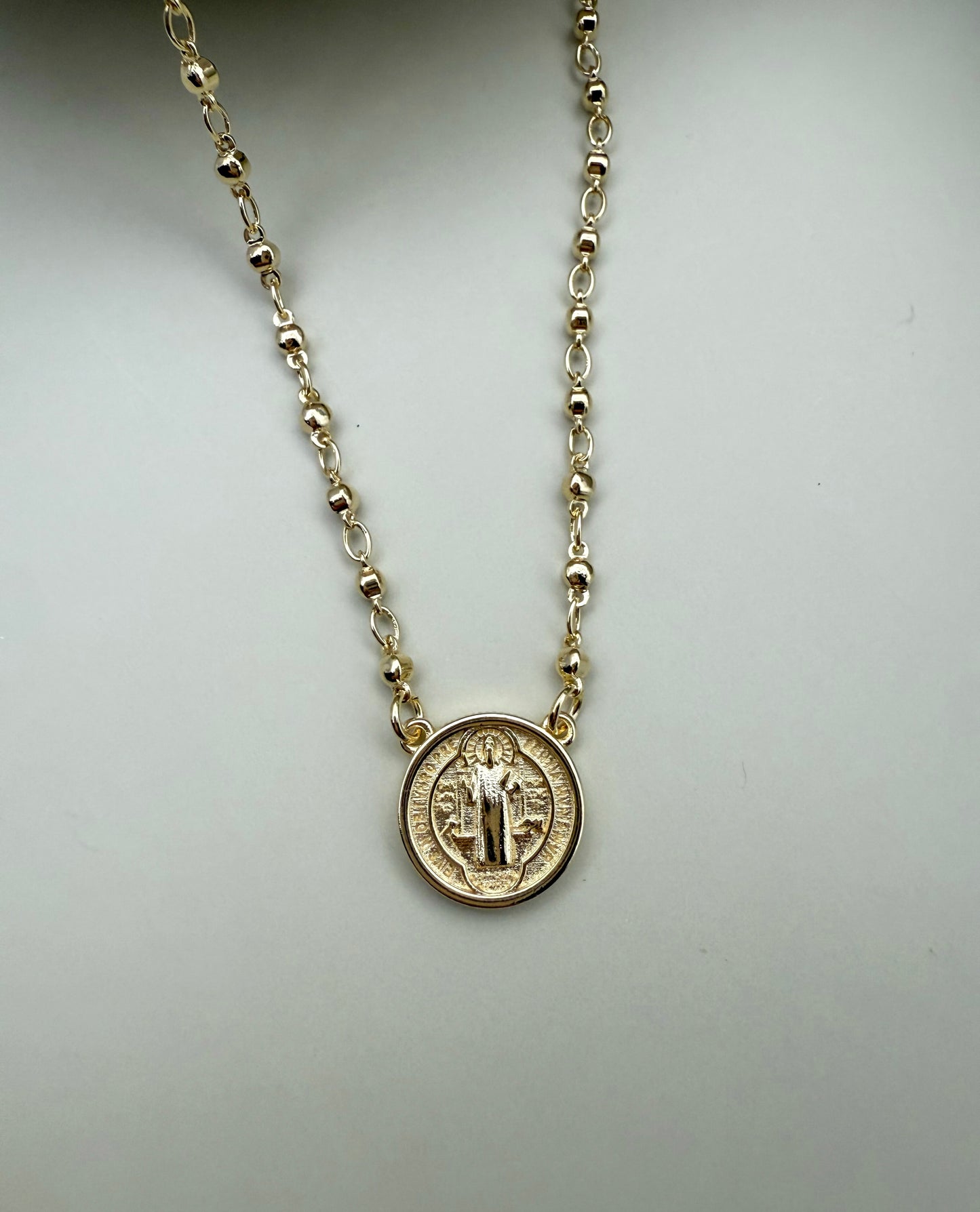 Velani Jewelry Saint Benedict Beaded Necklace