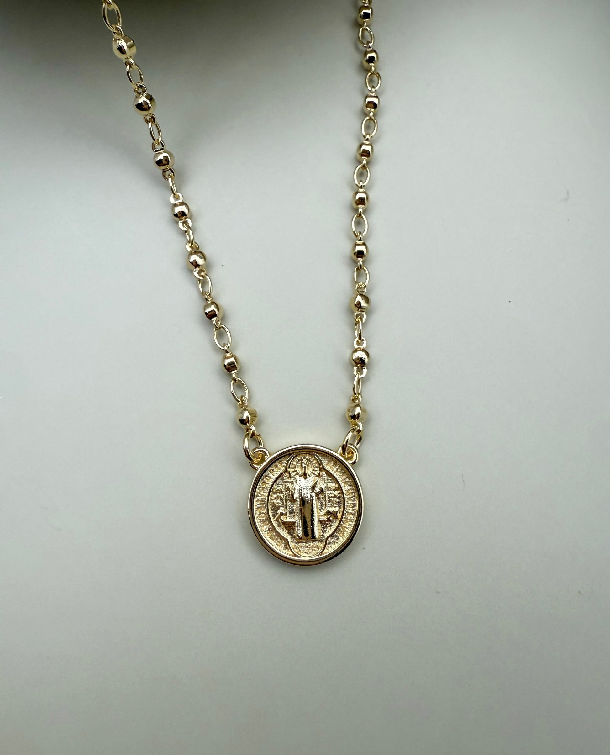 Velani Jewelry Saint Benedict Beaded Necklace