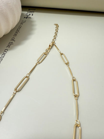 Velani Jewelry Serene Paperclip Link Necklace