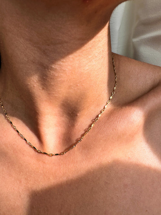 Velani Jewelry Shaped Dainty Bar Necklace