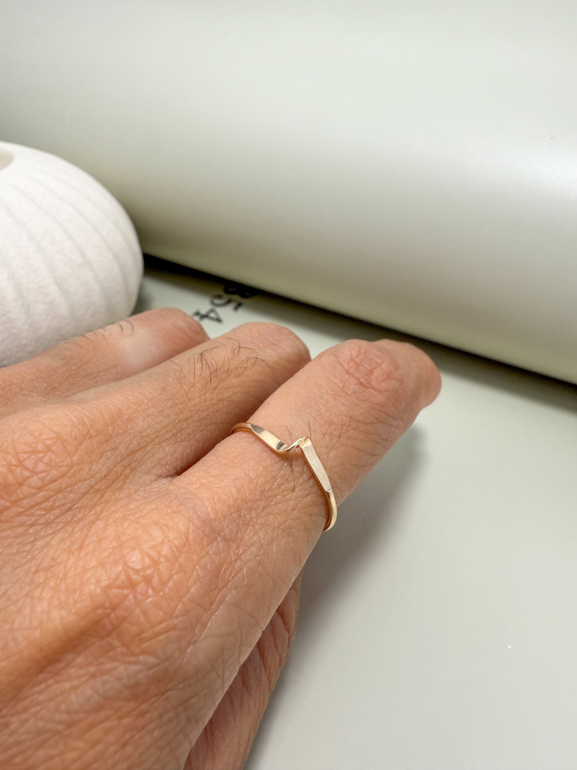 Velani Jewelry Simply Twisted Stackable Ring