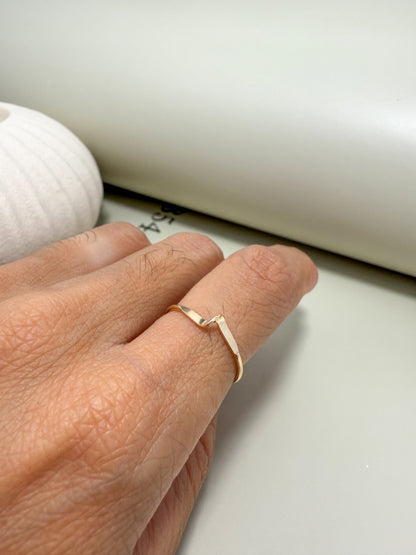 Velani Jewelry Simply Twisted Stackable Ring