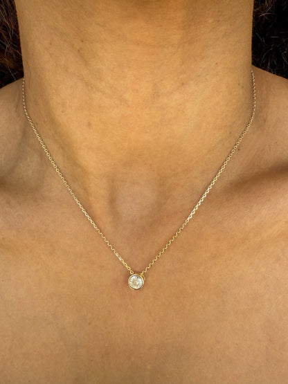 Velani Jewelry Solitaire Diamond Necklace