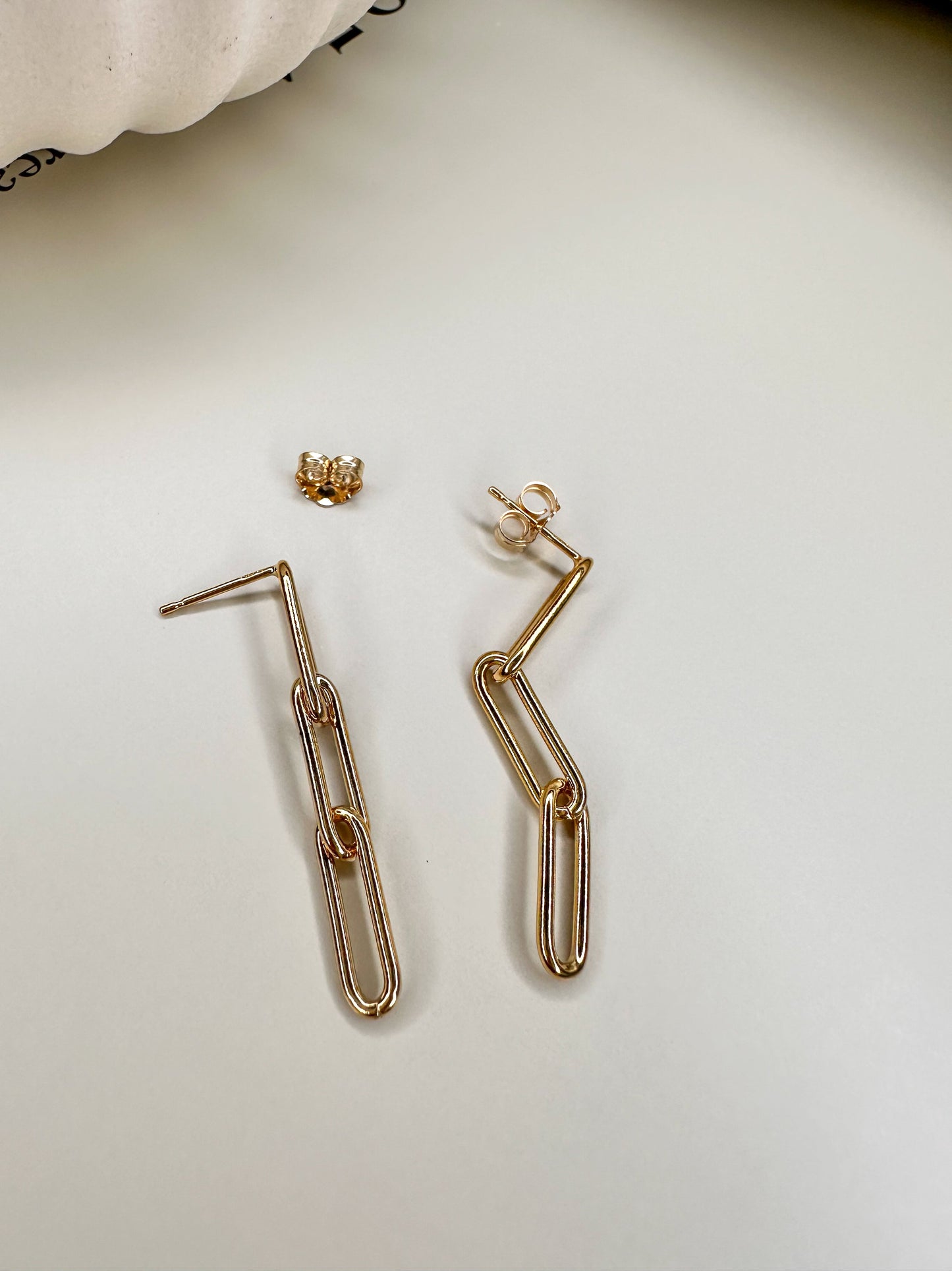 Velani Jewelry Styled Paperclip Earrings