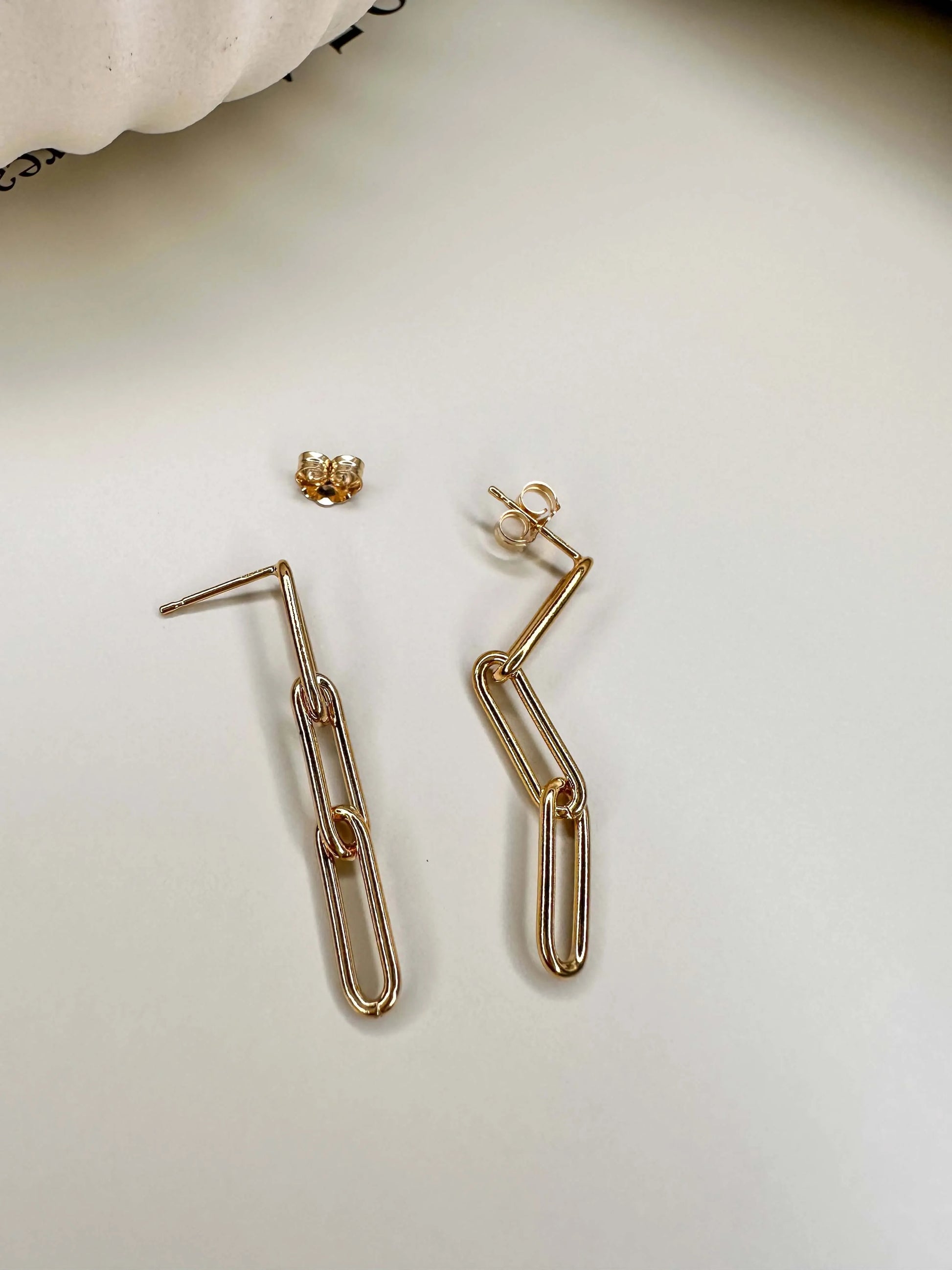 Velani Jewelry Styled Paperclip Earrings