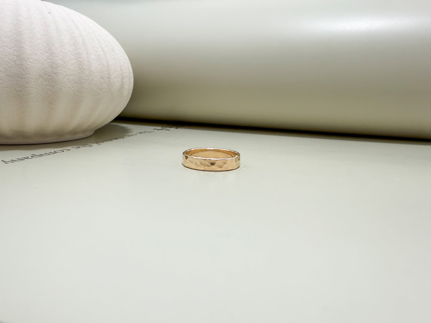 Velani Jewelry Textured Gold Band Ring