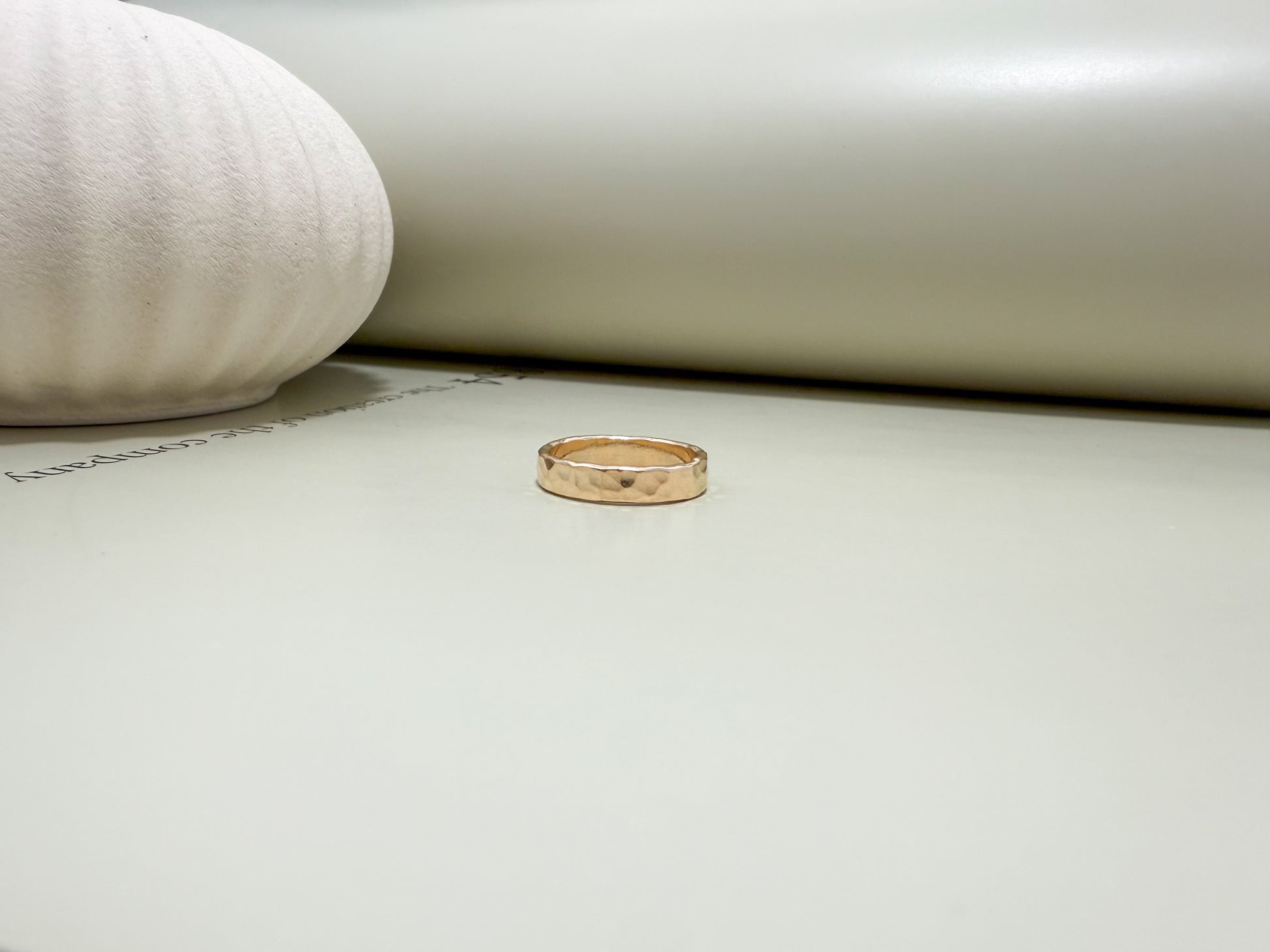 Velani Jewelry Textured Gold Band Ring