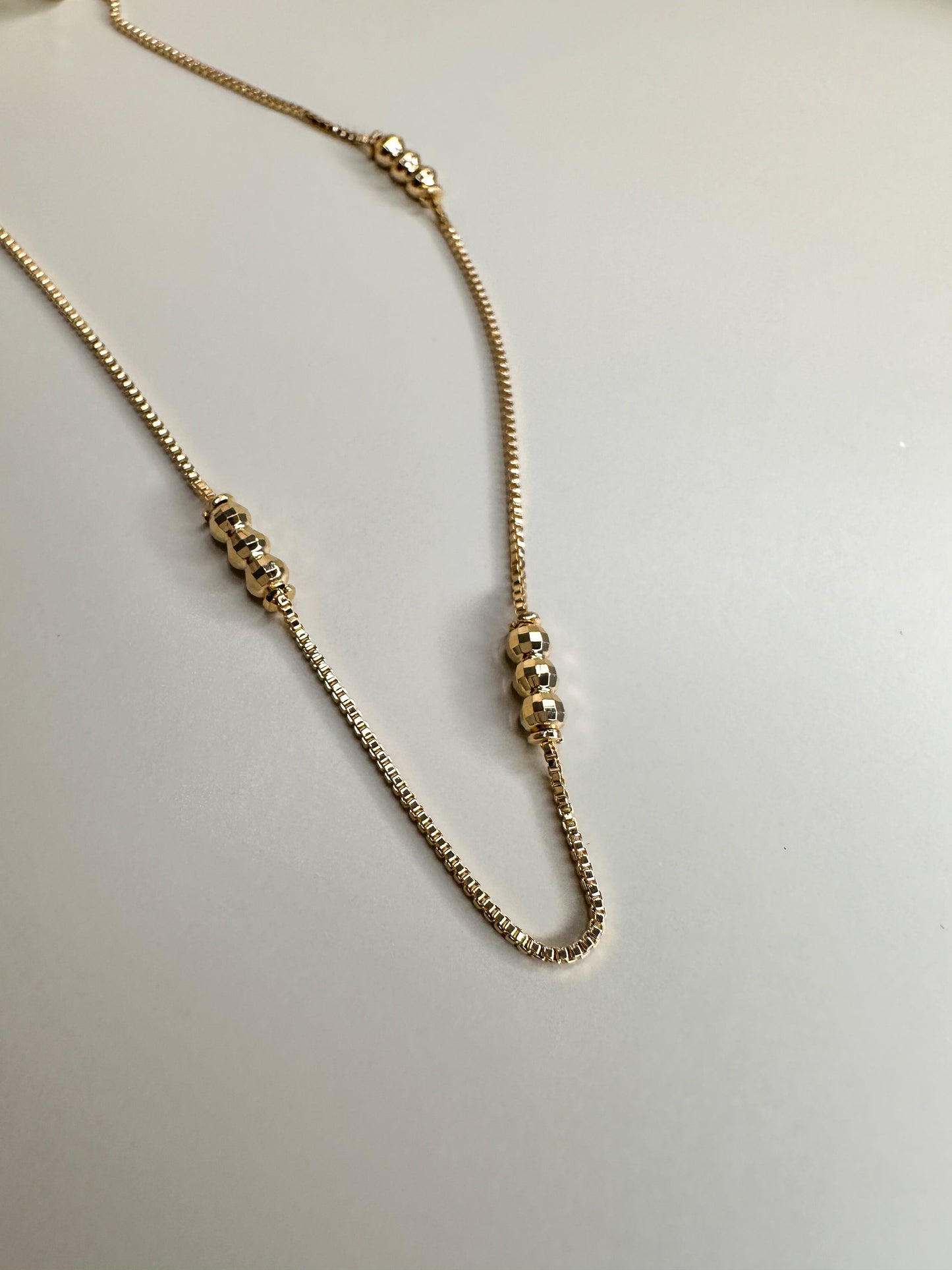 Velani Jewelry Tres Beads Disco Ball Diamond Cut Necklace