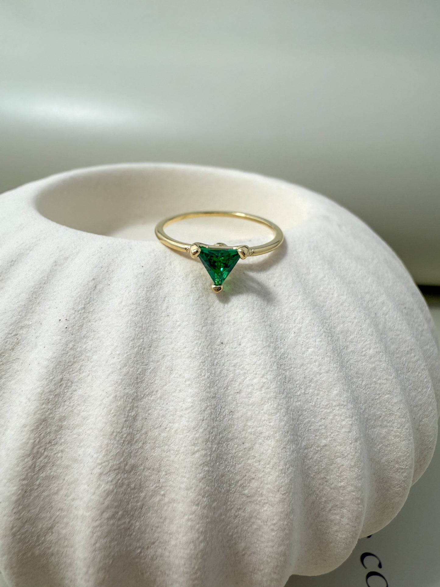 Velani Jewelry Trillion CZ Stackable Ring