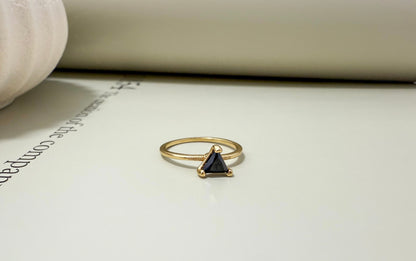 Velani Jewelry Trillion CZ Stackable Ring