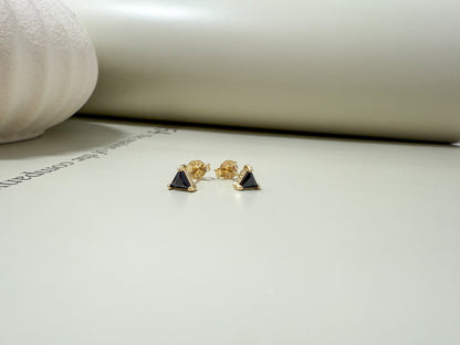 Velani Jewelry Trillion CZ Stud Earrings