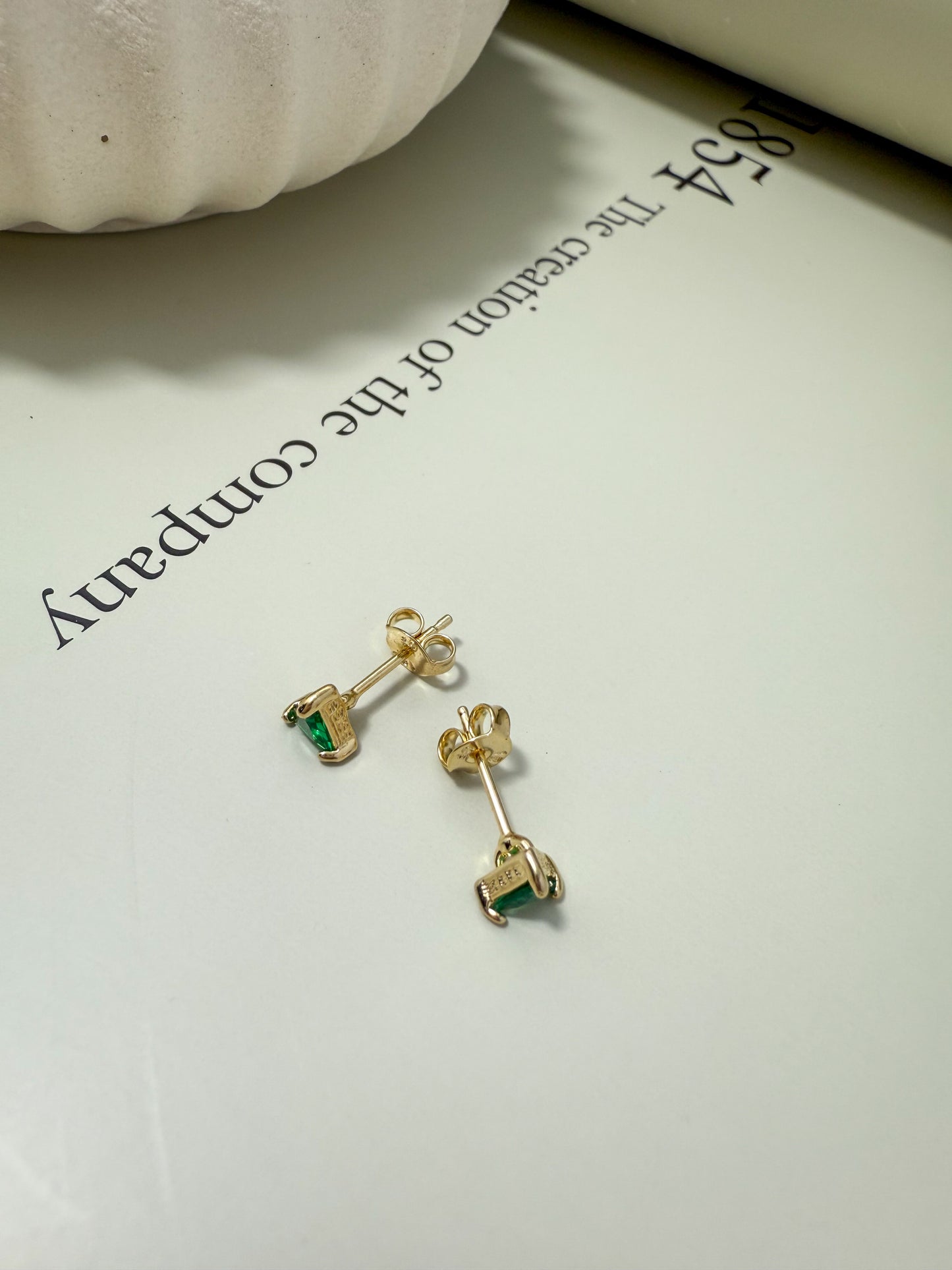 Velani Jewelry Trillion CZ Stud Earrings